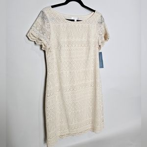 NWT - cream lace dress